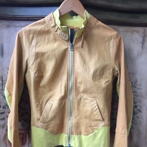 SOLD BROGDEN Italy Leather Bomber Jacket